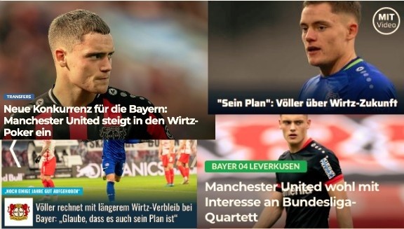  维尔茨当选年度新人，打破德甲最年轻纪录  